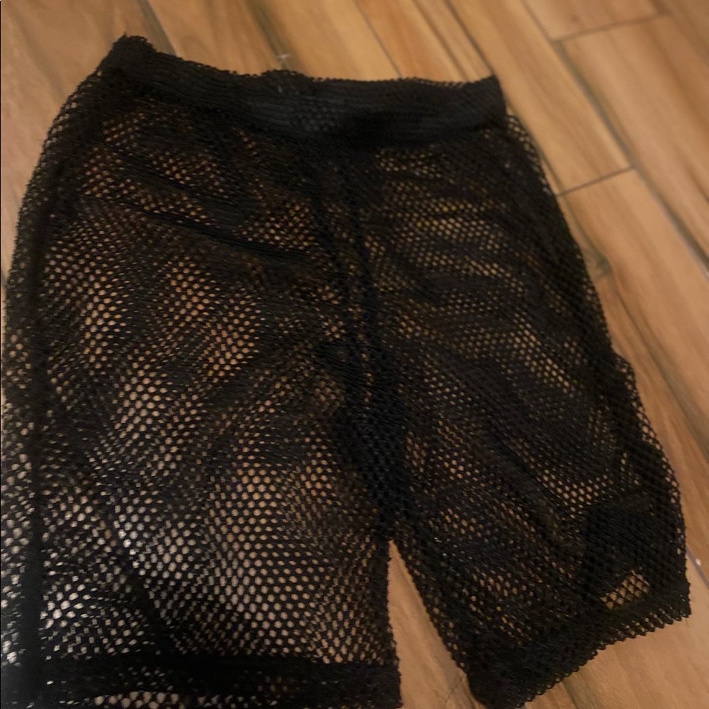 Fishnet see threw shorts